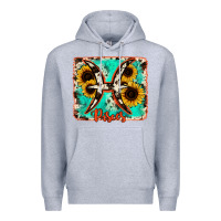 Heather Grey pisces turquoise cowhide Premium Hoodie - RanaPortraitStore