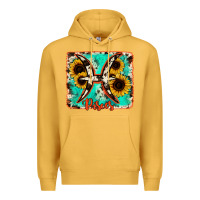 Mustard pisces turquoise cowhide Premium Hoodie - RanaPortraitStore