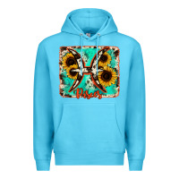 Ocean Blue pisces turquoise cowhide Premium Hoodie - RanaPortraitStore