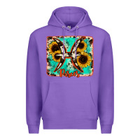 Purple pisces turquoise cowhide Premium Hoodie - RanaPortraitStore