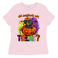Bubblegum Pink did somebody say treat Ladies Tee - BarkalooDesign