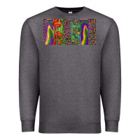 Charcoal Heather Mardi gras brushstrokes crawfish fleur de lis Premium Sweatshirt - RanaPortraitStore
