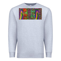Heather Grey Mardi gras brushstrokes crawfish fleur de lis Premium Sweatshirt - RanaPortraitStore