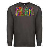 Smoke Mardi gras brushstrokes crawfish fleur de lis Premium Sweatshirt - RanaPortraitStore