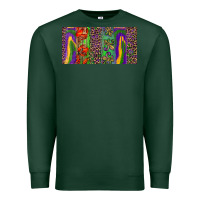 Sports Green Mardi gras brushstrokes crawfish fleur de lis Premium Sweatshirt - RanaPortraitStore