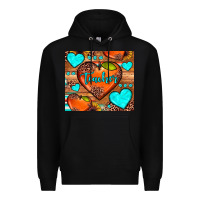 Black teacher hearts Premium Hoodie - JahusDesignShop