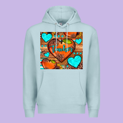 Teacher Hearts Premium Hoodie Designed By Jahusdesignshop