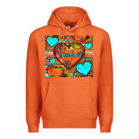 Carrot teacher hearts Premium Hoodie - JahusDesignShop
