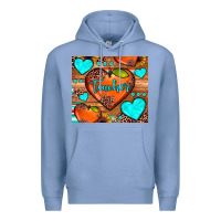 Colony Blue teacher hearts Premium Hoodie - JahusDesignShop