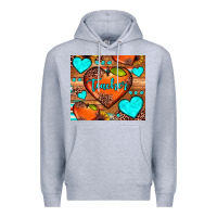 Heather Grey teacher hearts Premium Hoodie - JahusDesignShop