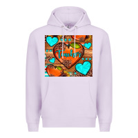 Lilac teacher hearts Premium Hoodie - JahusDesignShop