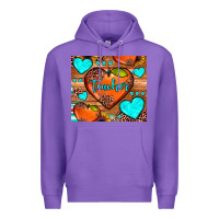 Purple teacher hearts Premium Hoodie - JahusDesignShop