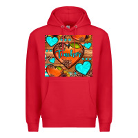 Red teacher hearts Premium Hoodie - JahusDesignShop