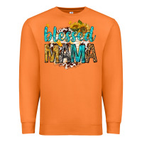 Carrot blessed mama with sunflowers Premium Sweatshirt - texasbilliewilder