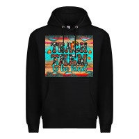 Black teach them to be kind Premium Hoodie - JahusDesignShop