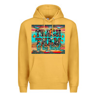 Mustard teach them to be kind Premium Hoodie - JahusDesignShop