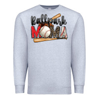 Heather Grey ballpark mama baseball Premium Sweatshirt - Zillion Design Studio