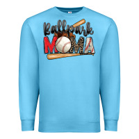 Ocean Blue ballpark mama baseball Premium Sweatshirt - Zillion Design Studio