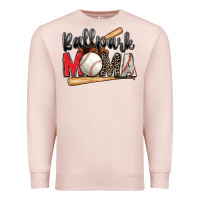 Pale Pink ballpark mama baseball Premium Sweatshirt - Zillion Design Studio