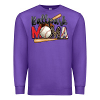 Purple ballpark mama baseball Premium Sweatshirt - Zillion Design Studio