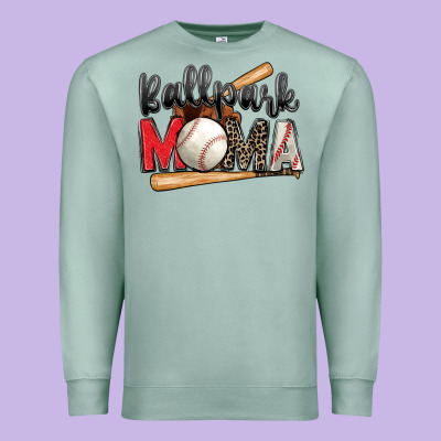Premium Sweatshirt ballpark mama baseball