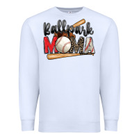White ballpark mama baseball Premium Sweatshirt - Zillion Design Studio