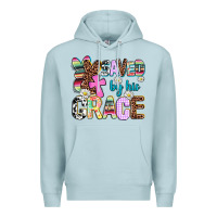 Blue Mist saved by his grace Premium Hoodie - AdoDesignShop
