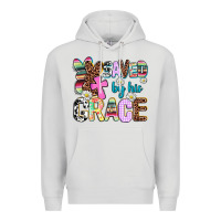 Dove Grey saved by his grace Premium Hoodie - AdoDesignShop