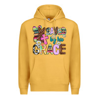 Mustard saved by his grace Premium Hoodie - AdoDesignShop