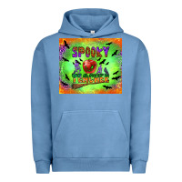 Pigment Pebble Blue spooky teacher Urban Hoodie - BundleAndBundleShop