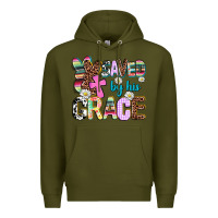 Army Green saved by his grace Premium Hoodie - AdoDesignShop