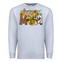 Heather Grey boy mom Premium Sweatshirt - texasbilliewilder