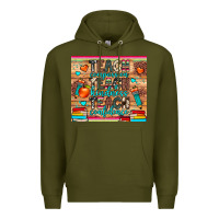 Army Green teach compassion kindness confidence Premium Hoodie - JahusDesignShop