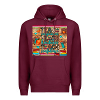 Burgundy teach compassion kindness confidence Premium Hoodie - JahusDesignShop