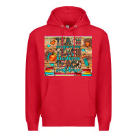 Red teach compassion kindness confidence Premium Hoodie - JahusDesignShop