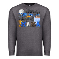 Charcoal Heather somebody's loud mouth volleyball mama Premium Sweatshirt - Zillion Design Studio