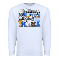 White somebody's loud mouth volleyball mama Premium Sweatshirt - Zillion Design Studio