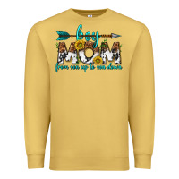Antique Gold boy mom from son up to son down  western Premium Sweatshirt - texasbilliewilder