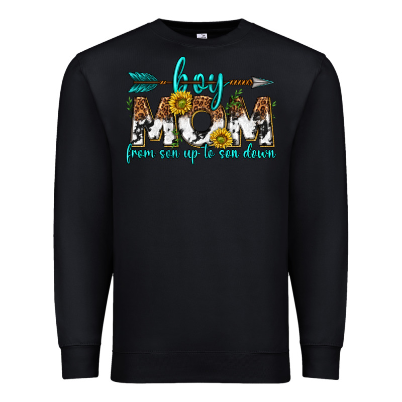 Boy Mom From Son Up To Son Down  Western Premium Sweatshirt by texasbilliewilder | Teevron