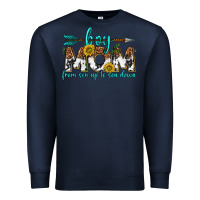 Navy boy mom from son up to son down  western Premium Sweatshirt - texasbilliewilder