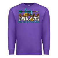 Purple boy mom from son up to son down  western Premium Sweatshirt - texasbilliewilder