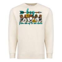 Sandshell boy mom from son up to son down  western Premium Sweatshirt - texasbilliewilder