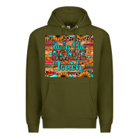 Army Green only the brave teach Premium Hoodie - JahusDesignShop