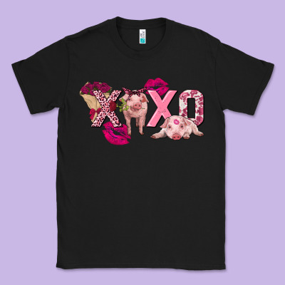 Valentine's Day Pig Xoxo Classic Tee Designed By Fadigitalartstudio