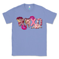 Colony Blue Valentine's Day Pig Xoxo Classic Tee - FaDigitalArtStudio