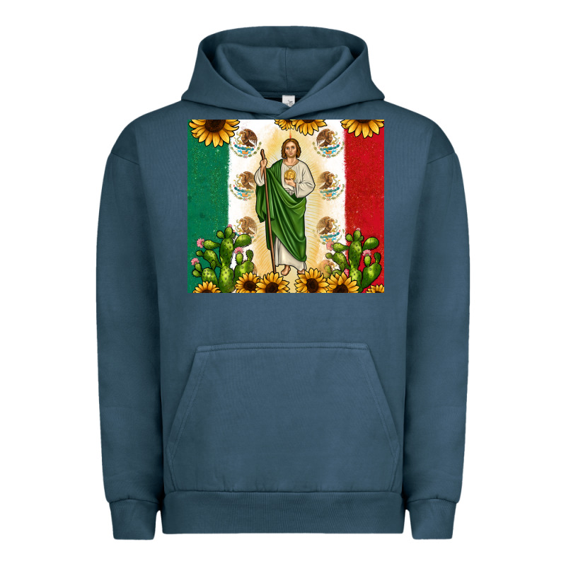 San Judas With Mexican Flag Urban Hoodie by JahusDesignShop | Teevron