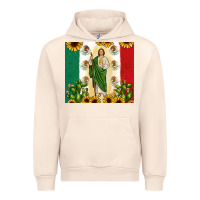 Sandshell San Judas with Mexican Flag Urban Hoodie - JahusDesignShop