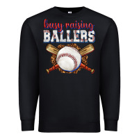 Black busy raising ballers baseball Premium Sweatshirt - texasbilliewilder