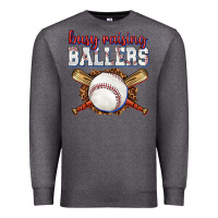 Charcoal Heather busy raising ballers baseball Premium Sweatshirt - texasbilliewilder