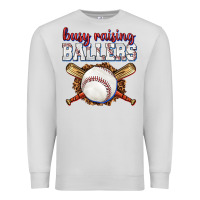 Dove Grey busy raising ballers baseball Premium Sweatshirt - texasbilliewilder